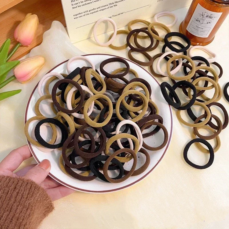 Travel Accessories With Kids - 100/300pcs Girls Elastic Hair Bands Children