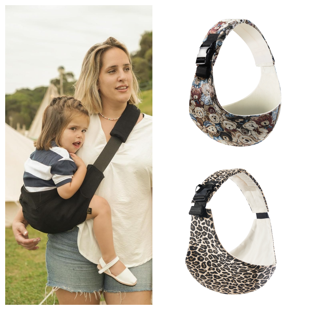 Travel Accessories With Kids - Baby Carrier Newborn Crossbody Wrap Baby