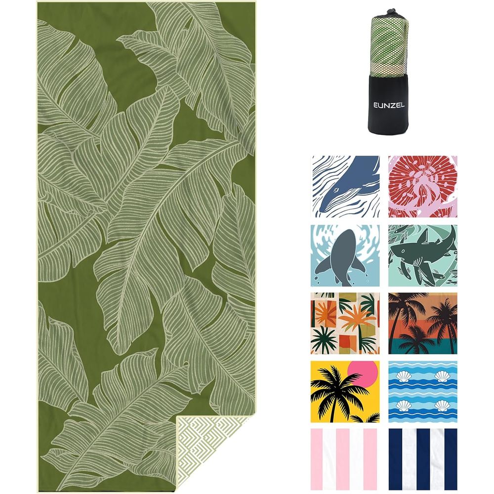 Travel Towel Quick Dry - Large Quick-Dry Sand-Free Beach Towel -