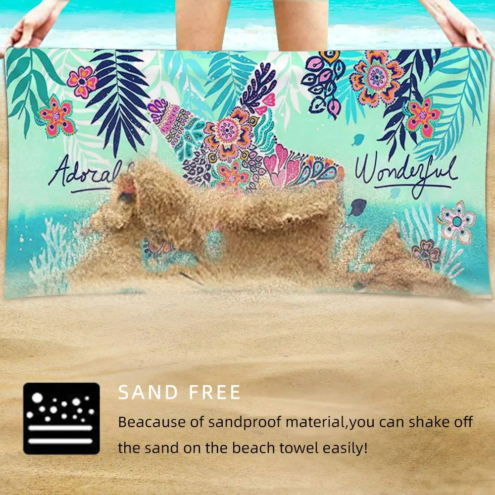 Microfiber Beach TowelLarge Qu - Travel Towel Quick Dry avis et prix