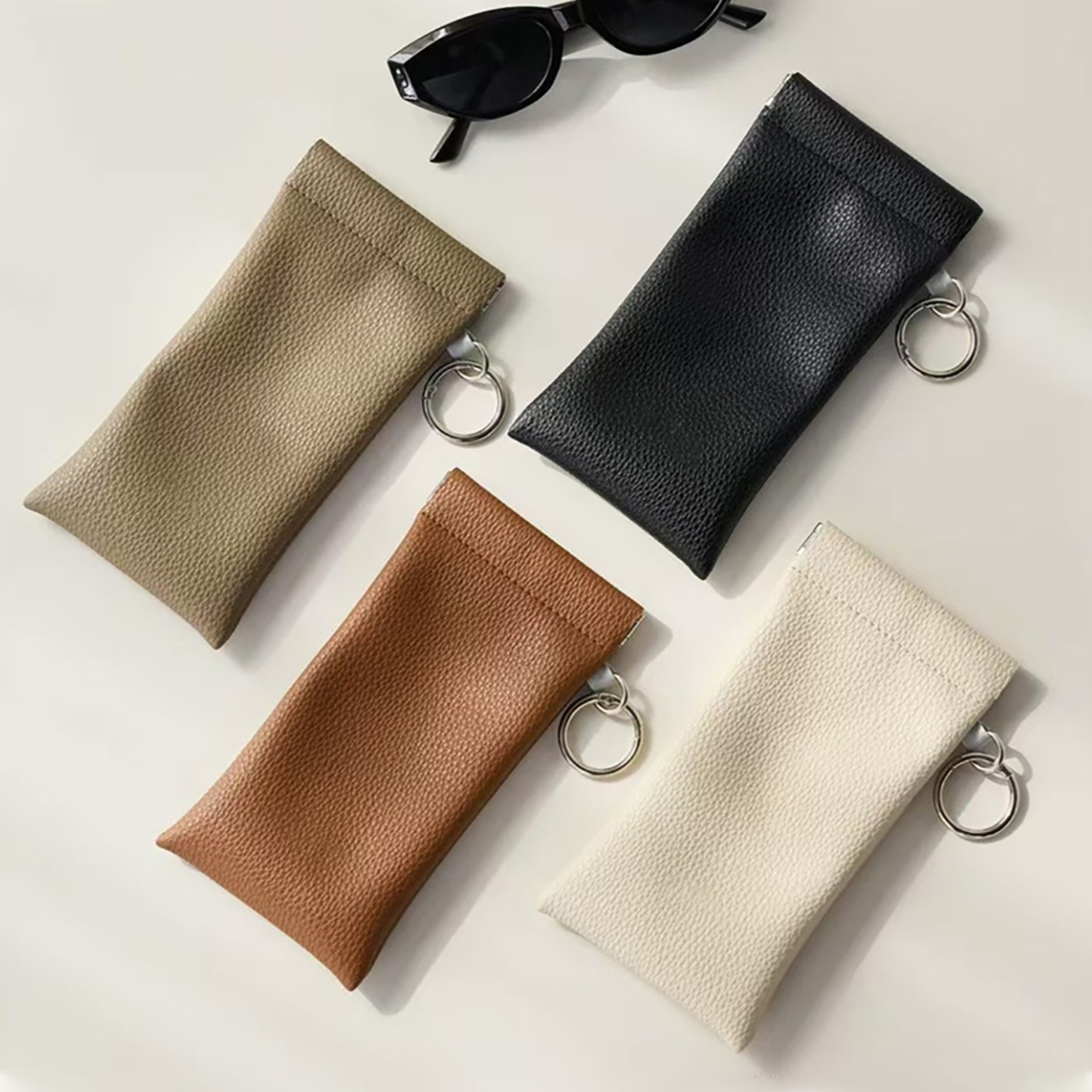 1pc PU Leather Sunglasses Pouc - Travel Accessories Pouch For Women avis et prix