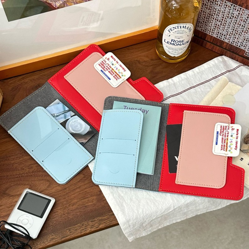 Ins Color Block Passport Holde - Travel Accessories Pouch For Women avis et prix