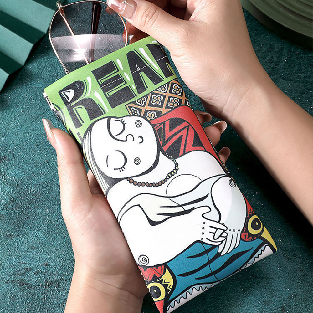 Cartoon Sunglasses Case PU Lea - Travel Accessories Pouch For Women avis et prix