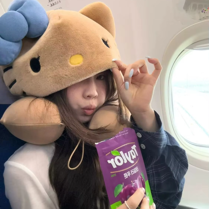 Hello Kitty Hooded Pillow Neck - Travel Accessories In Train avis et prix