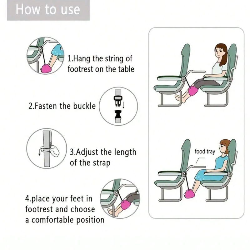 Portable Adjustable Footrest H - Travel Accessories Long Flight avis et prix
