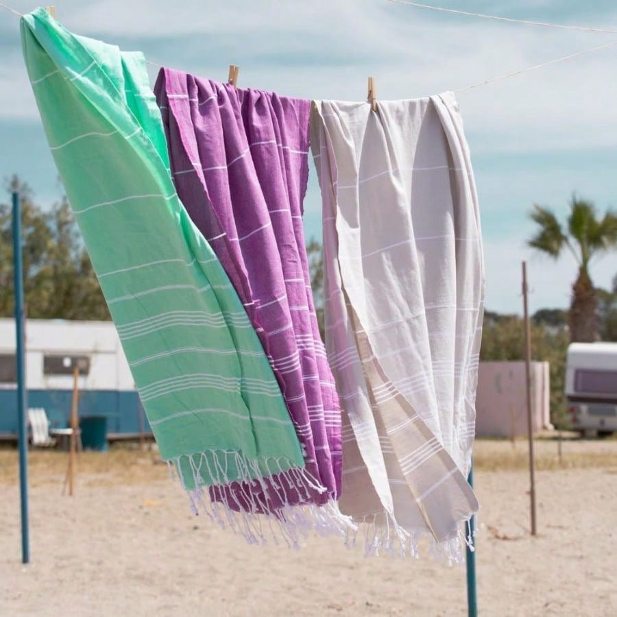 Turkish Beach Towel With Trave - Travel Towel Quick Dry avis et prix