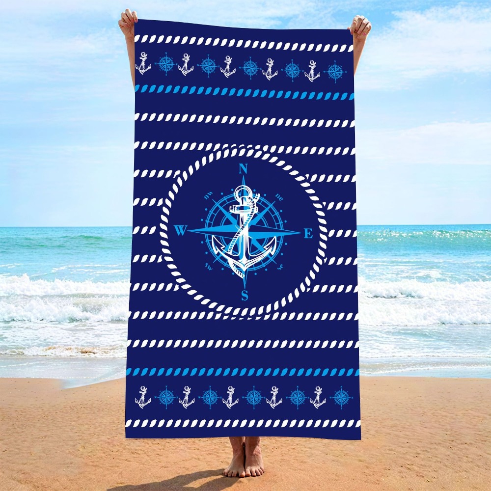 Anchor Beach Towel70x140CM Qui - Travel Towel Quick Dry avis et prix