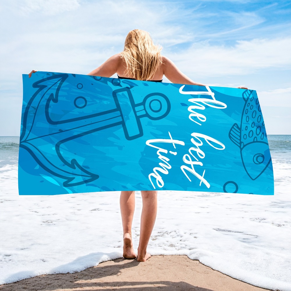 Anchor Beach Towel70x140CM Qui - Travel Towel Quick Dry avis et prix