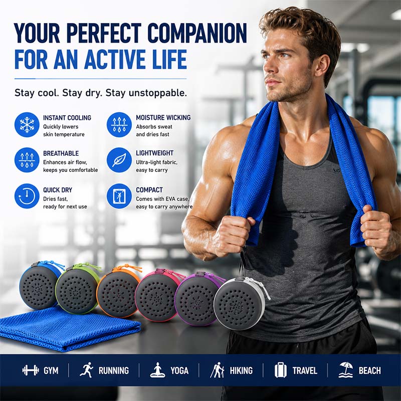 Instant Cooling Towel with EVA - Travel Towel Quick Dry avis et prix