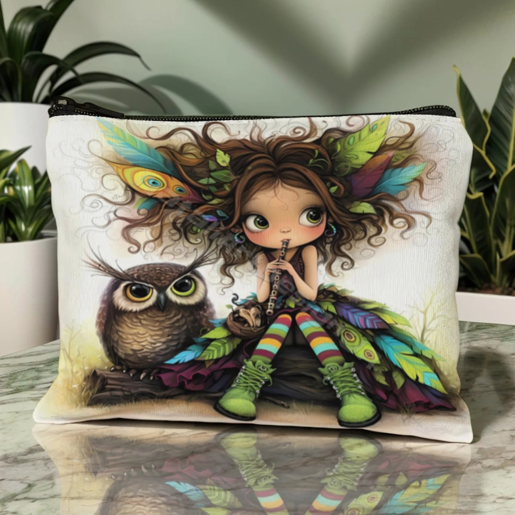 Cartoon Girl Makeup Bag Zipper - Travel Accessories Pouch avis et prix