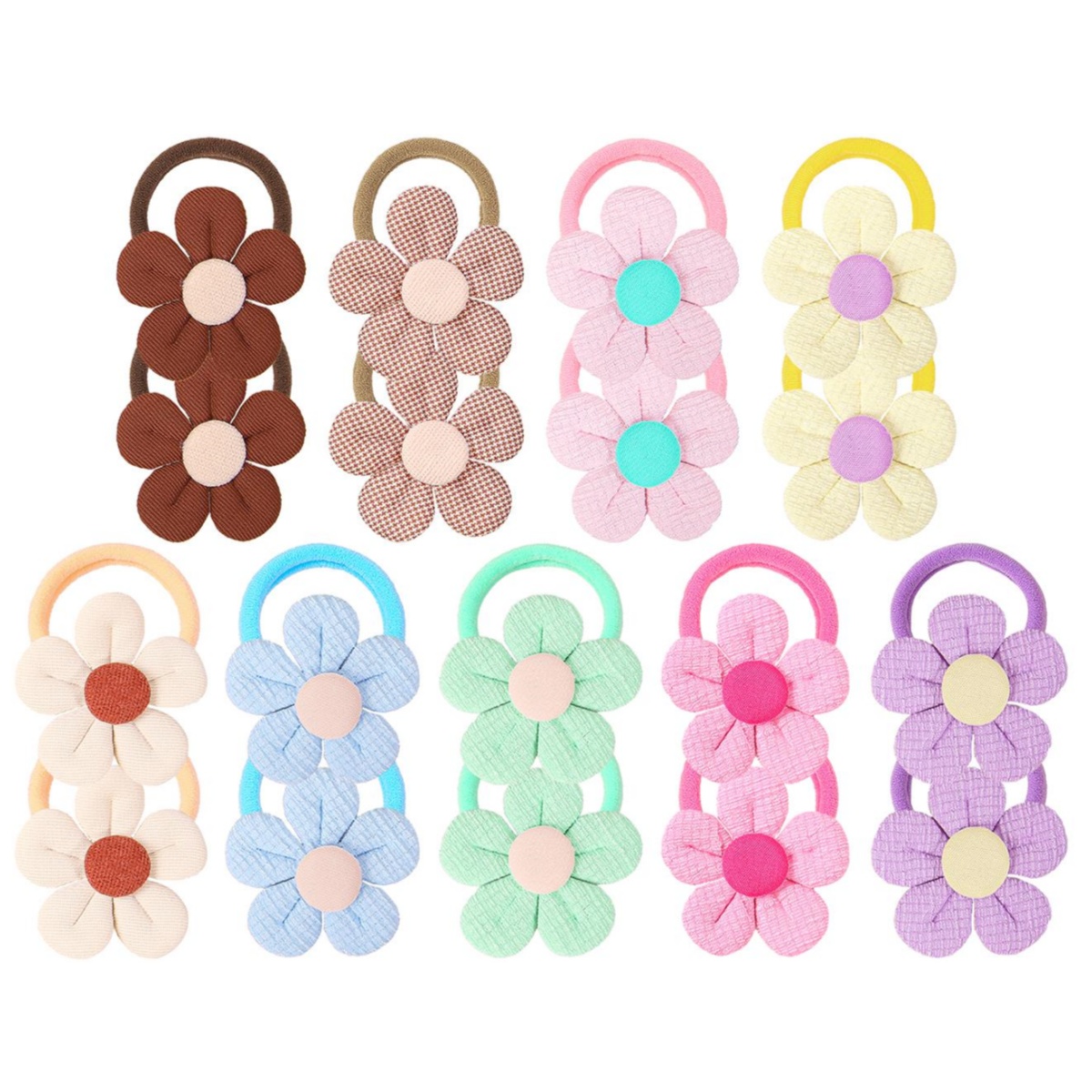 18pcs Sunflower Hair Ties Kids - Travel Accessories With Kids avis et prix
