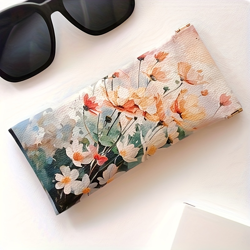 1pc Glasses Case, Faux Leather - Travel Accessories Pouch For Women avis et prix