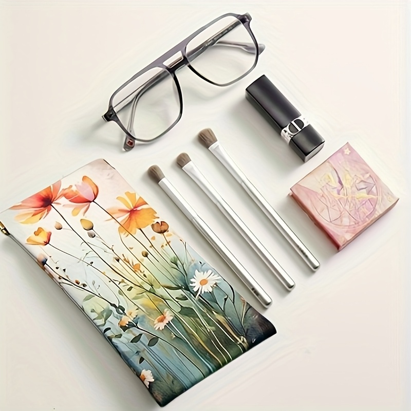 1pc Glasses Case, Faux Leather - Travel Accessories Pouch For Women avis et prix