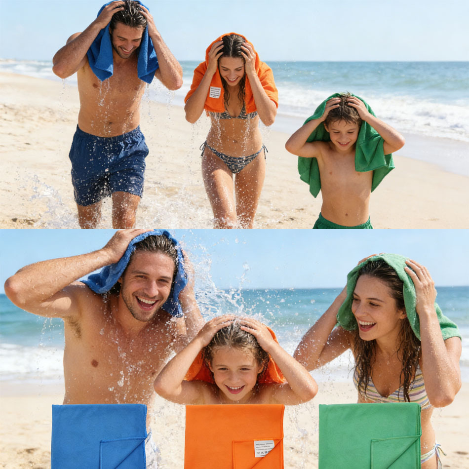 1PC Microfiber Beach Towel Qui - Travel Towel Quick Dry avis et prix