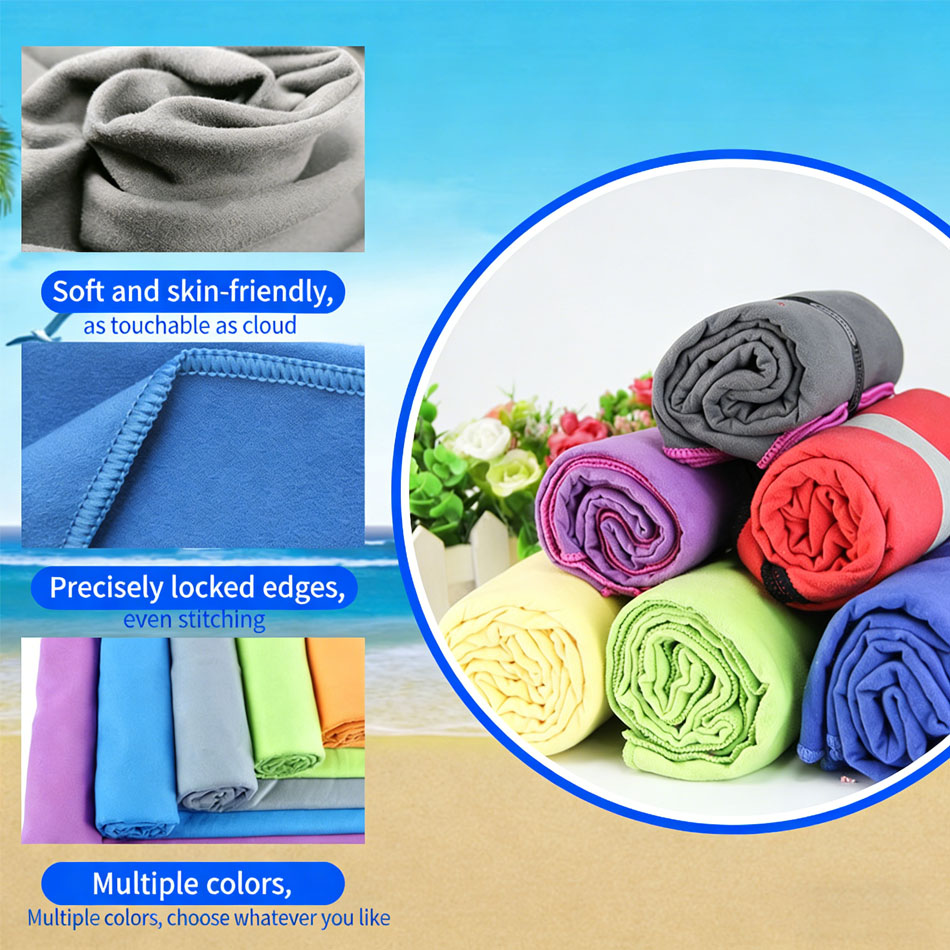 1PC Microfiber Beach Towel Qui - Travel Towel Quick Dry avis et prix