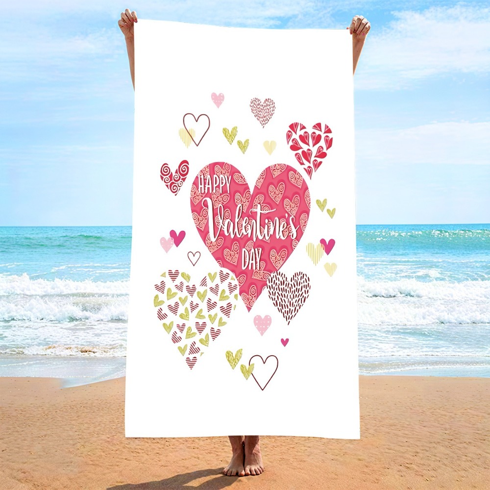 Heart Symbol Bath Towel 27x55i - Travel Towel Quick Dry avis et prix
