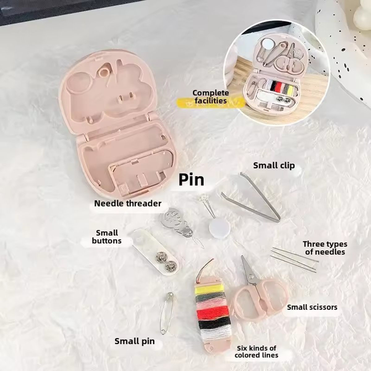 Mini Manual Sewing Machine Kit - Travel Accessories Kit For Men avis et prix