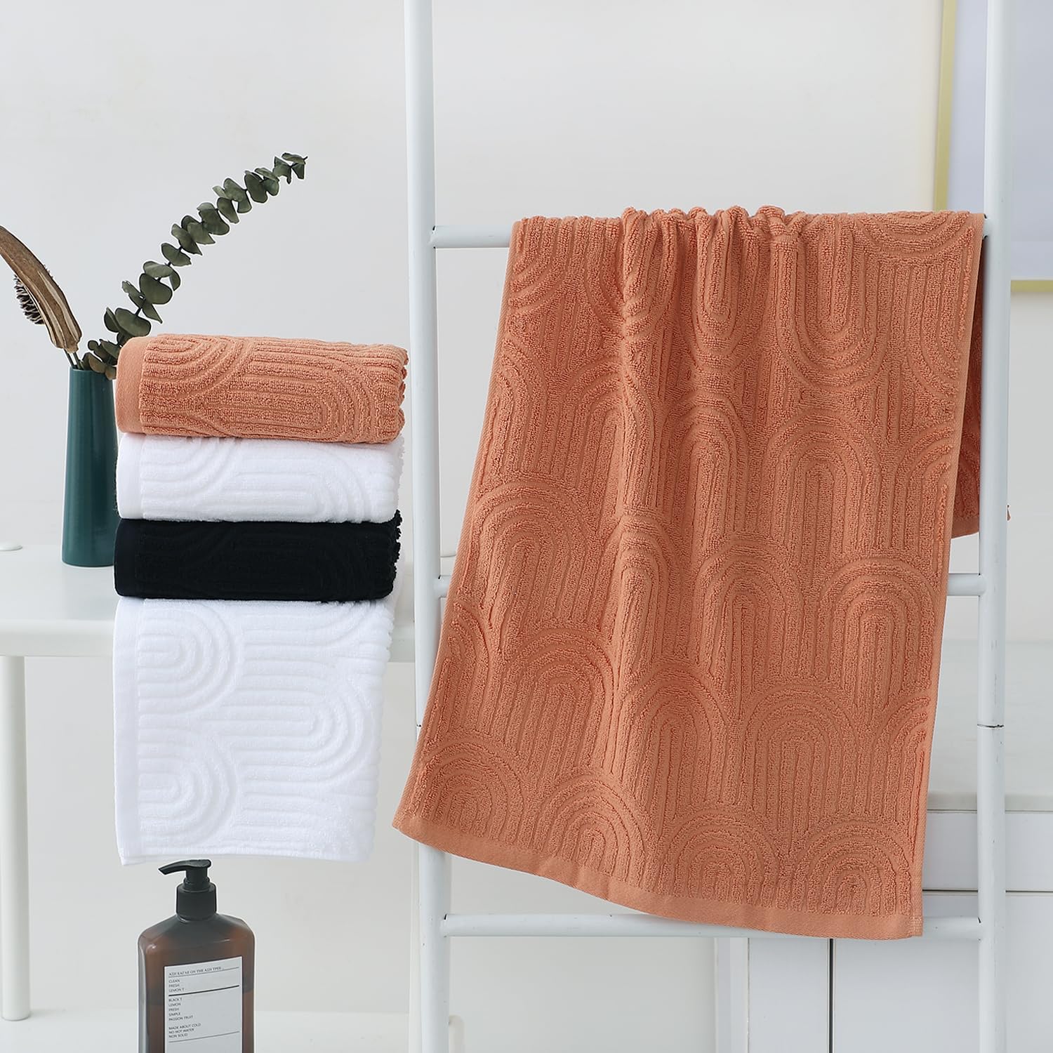 2 Pack Striped Cotton Bath Tow - Travel Towel Quick Dry avis et prix
