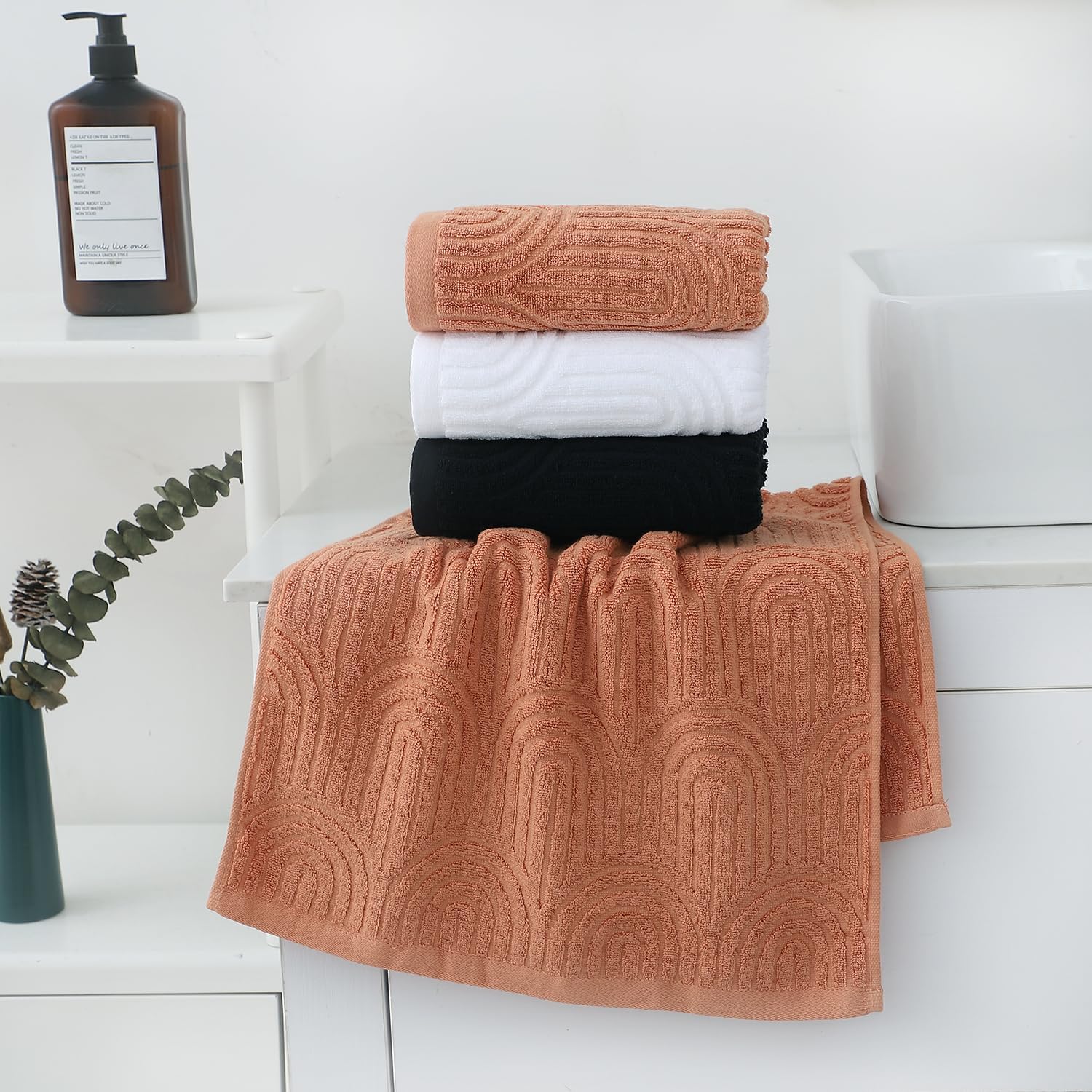 2 Pack Striped Cotton Bath Tow - Travel Towel Quick Dry avis et prix