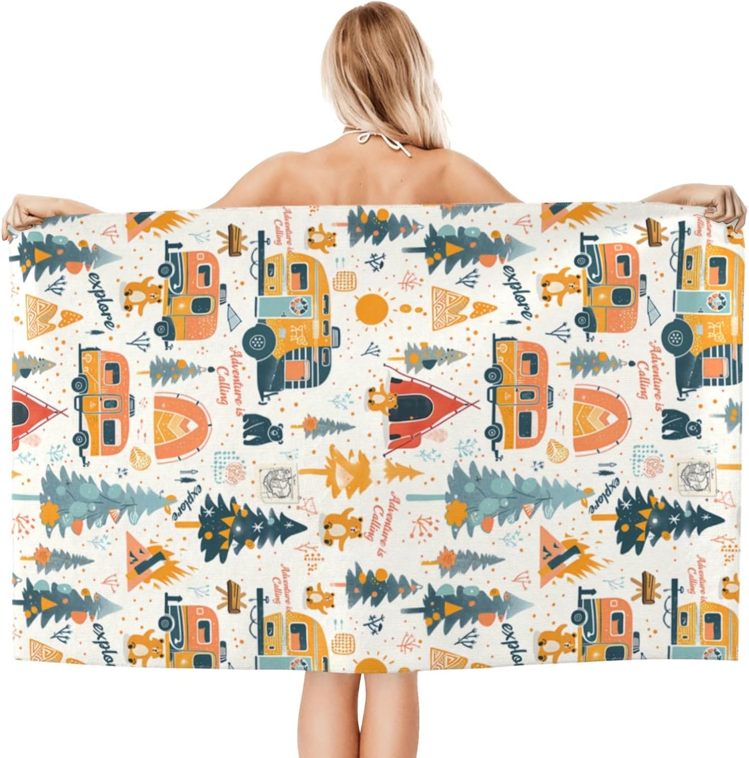 Camping Adventure Beach Towel  - Travel Towel Quick Dry avis et prix