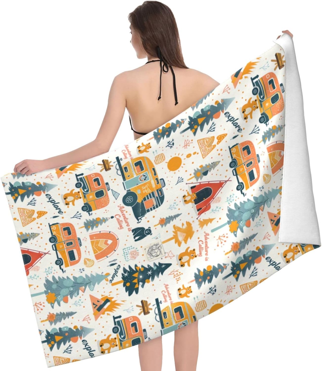 Camping Adventure Beach Towel  - Travel Towel Quick Dry avis et prix