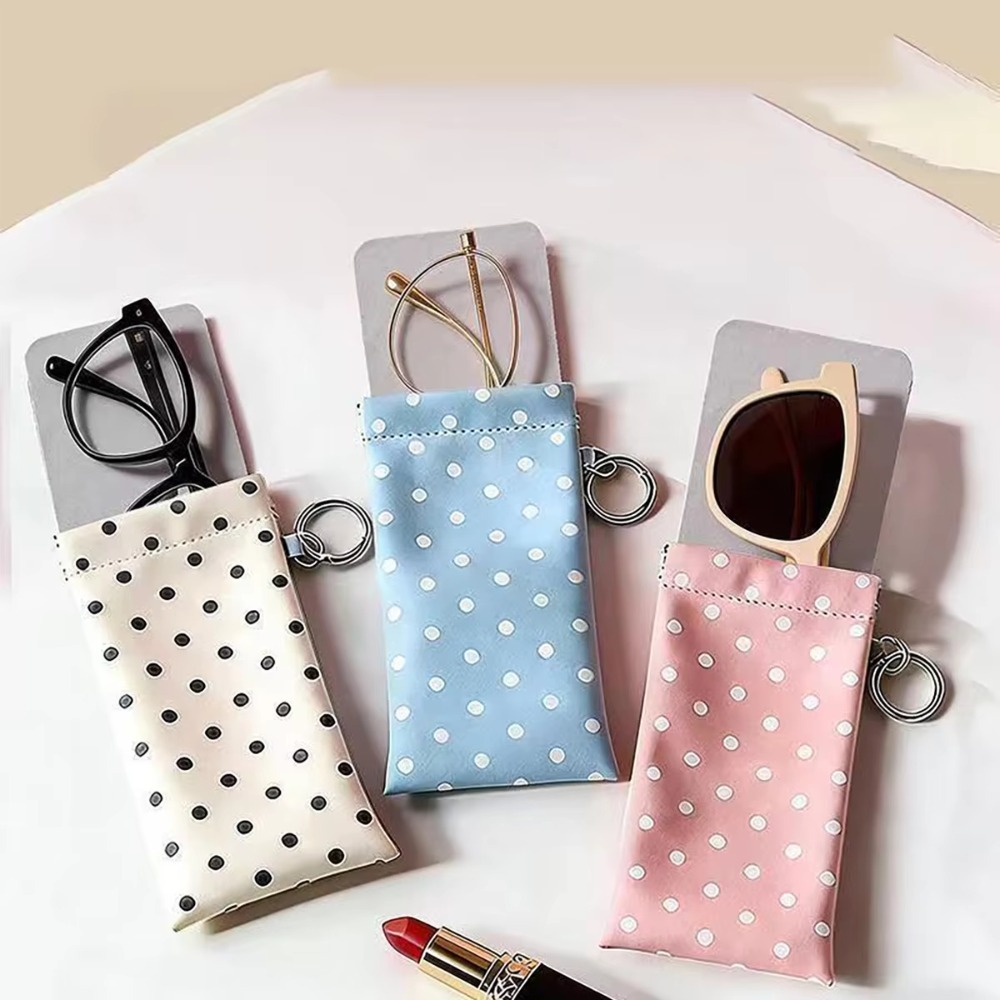 Polka Dot Eyeglass Pouch with  - Travel Accessories Pouch For Women avis et prix