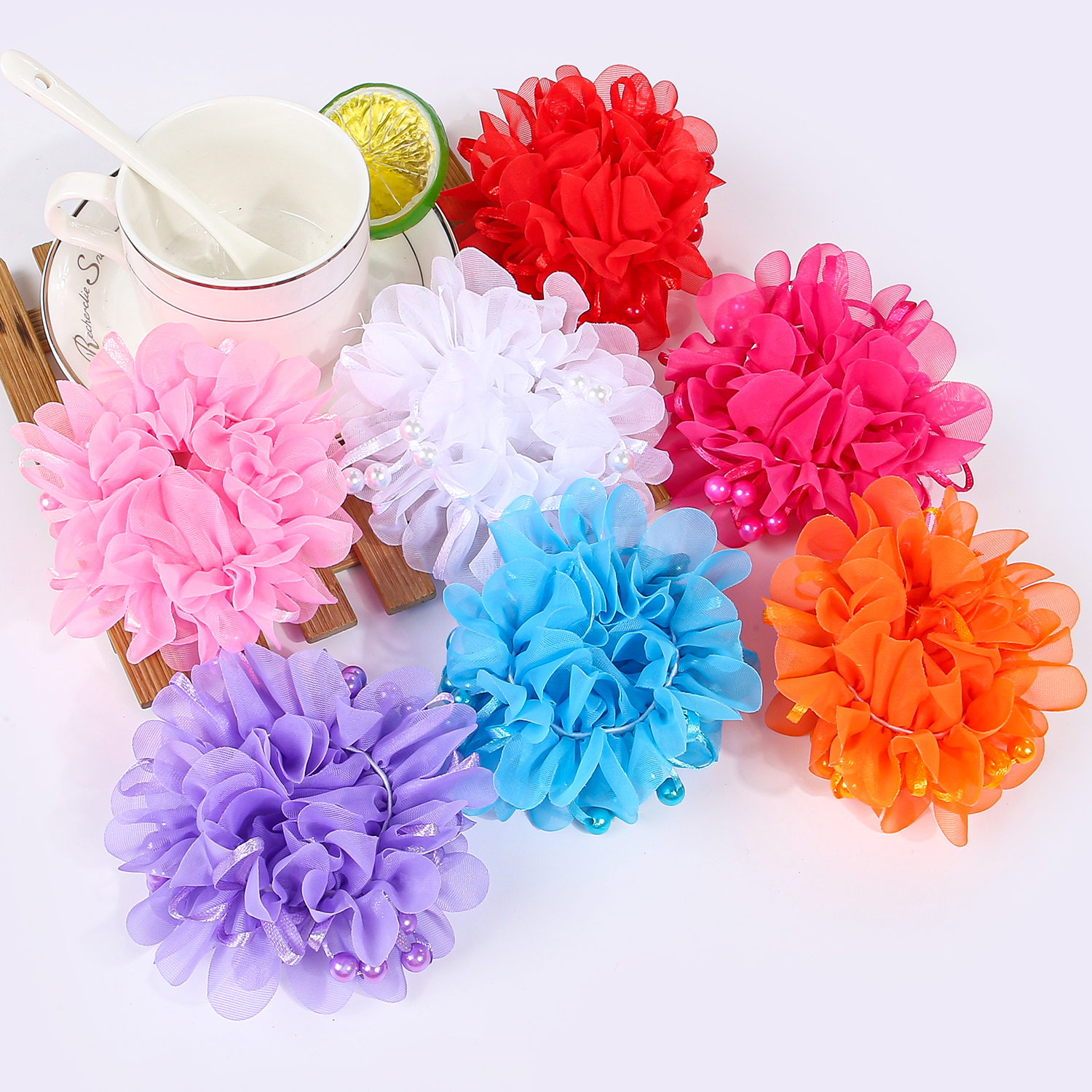 2/7pcs Girls Flower Hair Ties  - Travel Accessories With Kids avis et prix